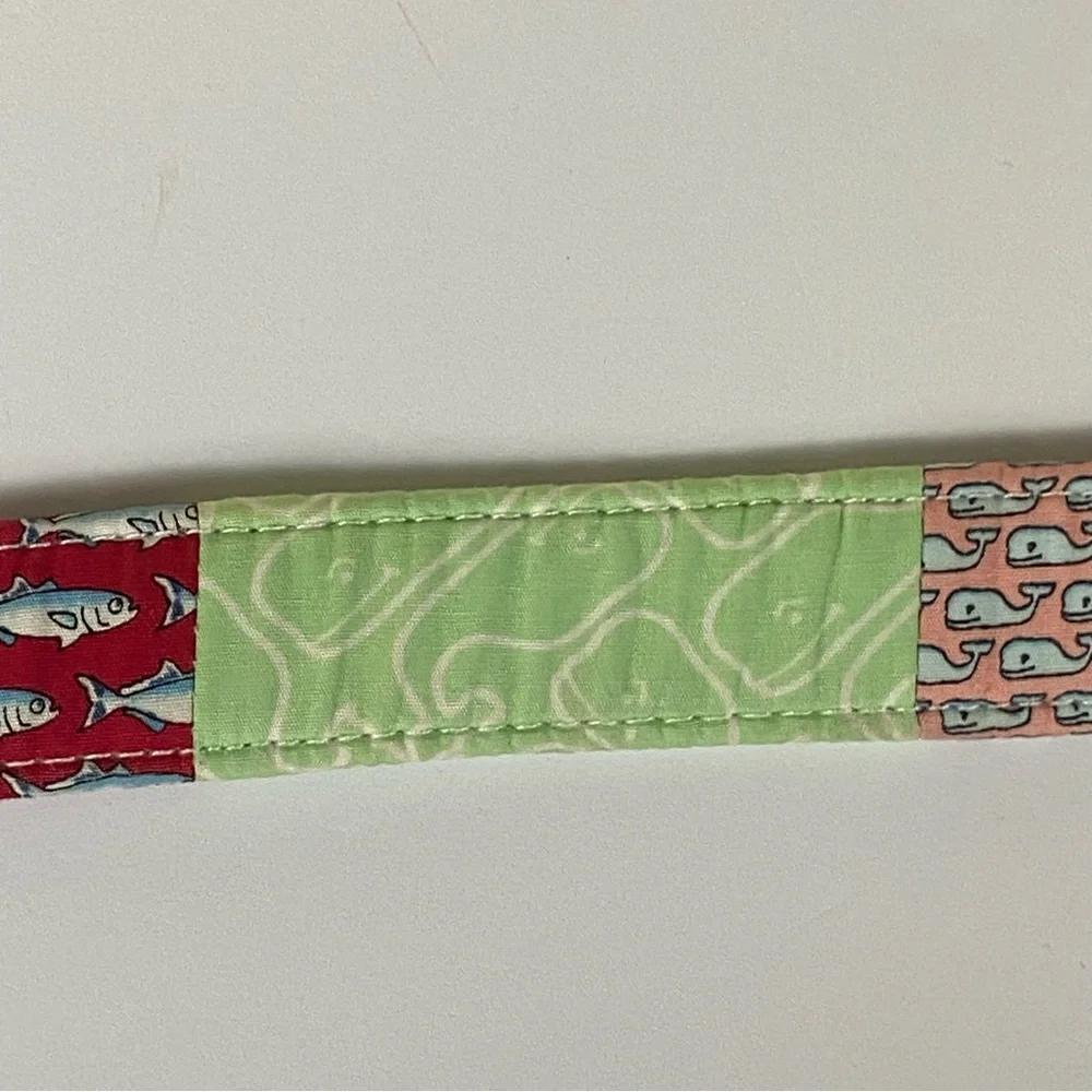 Vineyard Vines Belt Size Large Boy’s D Ring Canvas D-Ring Patchwork Preppy girls